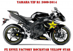 Rockstar Yellow Star for Yamaha YZF R1 2009-2014